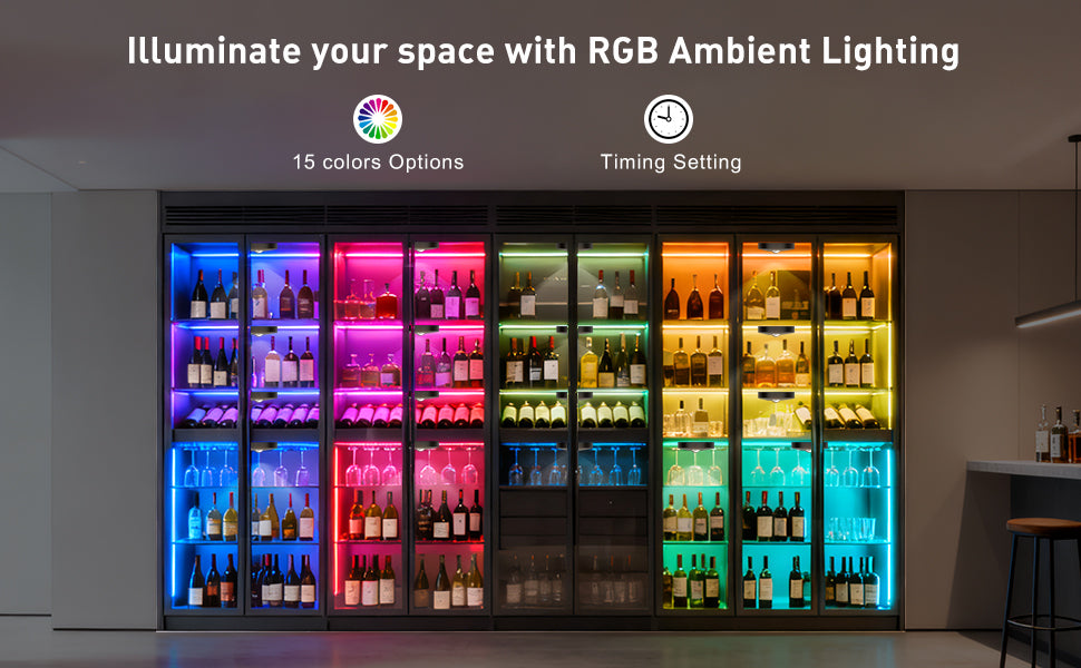 6-Pack Rechargeable LED RGB Puck Lights with Remote, 1200mAh Battery, 15 Colors, Magnetic or Bracket Mount, Charging Dock, Under Cabinet Lights for Kitchen, Closet, Bedroom