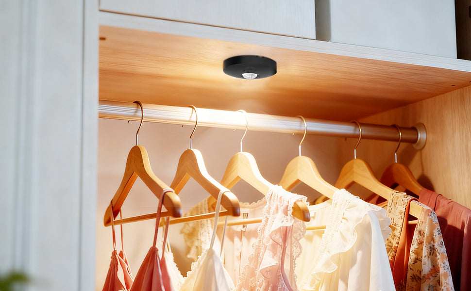 6-Pack Rechargeable Puck Lights with Remote, 1200mAh Battery,3-in-1 Charging Dock, Dual Installation (Magnetic & Bracket), 3 Colors, Dimmable LED Cabinet Lights for Kitchen, Bedroom