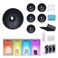 6-Pack Rechargeable LED RGB Puck Lights with Remote, 1200mAh Battery, 15 Colors, Magnetic or Bracket Mount, Charging Dock, Under Cabinet Lights for Kitchen, Closet, Bedroom
